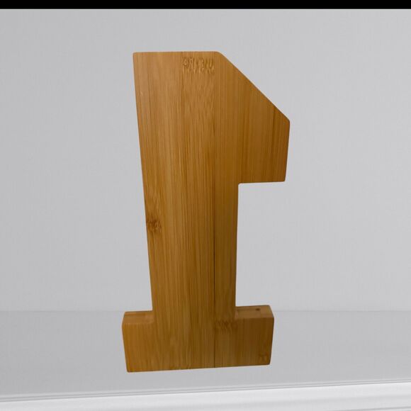 12" wooden charcuterie number 1 One - Picture 5 of 7